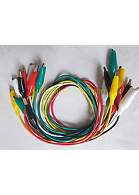 Dây kẹp cá sấu 2 đầu dài 0.5m - Dùng liên kết các điểm nguồn mạch điện