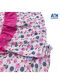 Bộ quần áo ngắn bé gái Họa tiết Quả việt quất hồng - AICDBGK9S9QQ - AIN Closet