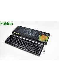 Bàn phím không dây Gaming/ Văn phòng Fuhlen L411w- Tuổi thọ 20 triệu lần nhấn, BH 2 năm,Tặng kèm pin- Hàng chính hãng