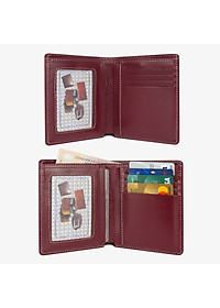 Ví da nam, bóp da nam Bụi Leather V110 - Da bò Pullup cao cấp - Bảo hành 12 tháng