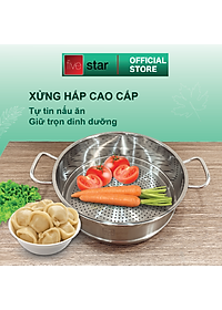 Bộ nồi chảo 3 đáy inox 430 cao cấp FiveStar Standard 6 món bếp từ nắp kính tặng 5 muỗng inox