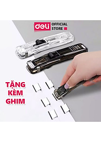 Set kẹp giấy 8 ghim thay thế Deli, kẹp cố định giấy bằng thép không gỉ, kẹp tài liệu hồ sơ văn phòng chắc chắn tái sụng
