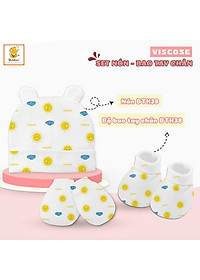 Set bao tay chân và nón in nhiều hình - BBC26