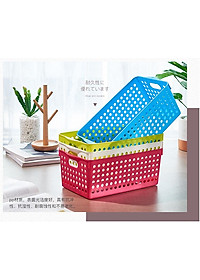 Rổ nhựa đựng đồ đa năng Inomata 4 màu (Cỡ lớn) - Hàng nội địa Nhật