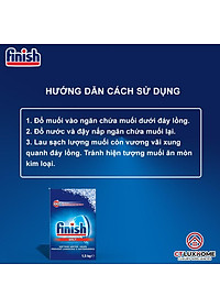 Muối rửa chén bát Finish 1,5kg kèm túi zip 