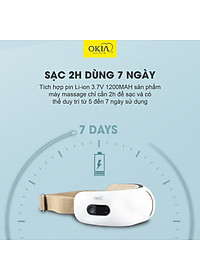 Máy Massage Mắt OKIA I-Master KWH974 - Máy Mát Xa Mắt, Giảm Quầng Thâm, Tăng Lưu Thông Máu, Thư Giãn chính hãng MALAYSIA