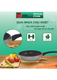 Bộ nồi chảo 3 đáy inox 430 cao cấp FiveStar Standard 6 món bếp từ nắp kính tặng 5 muỗng inox