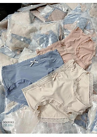 Set 3 Quần Lót Nữ Su Lạnh Viền Ren Đính Nơ - Quần Chip Nữ Cao Cấp - Quần Lót Nữ Su Đúc - Quần Lót Nữ Sexy