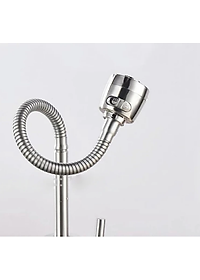 Vòi rửa chén KG15 dùng cho nước lạnh cần bẻ xoay 360độ cao cấp, phù hợp cho mọi chậu rửa, siêu tiết kiệm nước chất liệu inox304- Hàng chính hãng