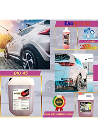 Bio 45 - 5 lít tặng kèm bình phun bọt tuyết 2 lít - Dung dịch rửa xe không chạm - Nước rửa xe bọt tuyết - Ekokemika