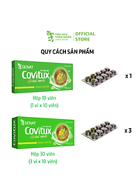 Kẹo thảo mộc Covitux (hộp 30 viên) - Genat