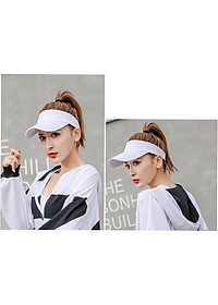 Mũ lưỡi trai nửa đầu không nóc có khóa sau - thoáng mát dành cho chị em chơi thể thao