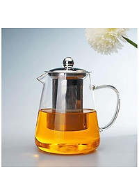 Ấm pha trà thủy tinh có lõi lọc và nắp inox 550ml , 750ml, 950ml