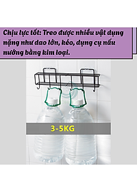 Giá treo dao kéo và dụng cụ nhà bếp dán tường không khoan- Kệ treo đồ nhà bếp đa năng chống rỉ sét - Kệ dán tường treo dao muỗng tiện lợi- Giá đỡ dụng cụ bếp bằng kim loại sơn tĩnh điện- Kệ nhà bếp treo tường chịu lực cao