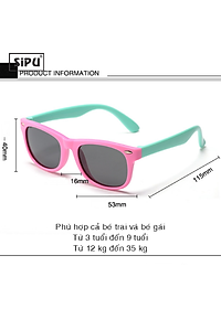 [Kèm Video] Mắt Kính Trẻ Em MK02 Cao Cấp Chống UV400 + Chống gãy Cho Bé Trai Bé Gái (Tặng Kèm Hộp Đựng Kính Hình Ô Tô)