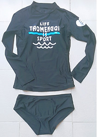 Đồ Bơi Hai Mảnh Tay Dài Tôn Dáng AT151 MayHomes Thun Lạnh Co Giãn Tốt Bền Đẹp