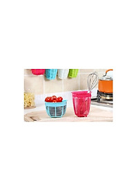 Combo 01 giỏ đựng giẻ rửa bát + 01 giỏ treo tiện ích có núm hít chân không inomata Nhật Bản