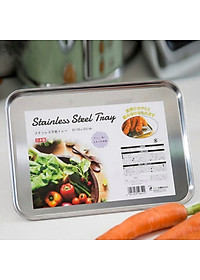 Khay inox đựng thực phẩm đa năng Echo Metal - Hàng nội địa Nhật Bản (#Made in Japan)