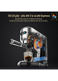 Nơi bán Máy pha cà phê HiBREW H11 pha cafe espresso bán tự động, mini nhỏ gọn cho gia đình, văn phòng, hot and cold đặc biệt, tặng kèm tấm lót, temper và ca đánh sữa 350ml, hàng chính hãng