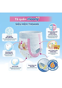 Tã Quần Cao Cấp Moony Nhật Bản bé gái L44 [Tặng 8 miếng Moony Natural cùng size]