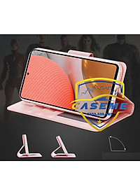 Bao da dạng ví dành cho OPPO Reno7 5G hiệu Hanman có quai cài - Hàng Chính Hãng