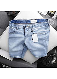 Quần short jean lửng nam bigsize màu trơn co giãn xuất xịn