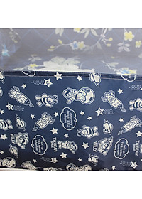 Mùng chụp tự bung Cao Cấp Mộc Miên- Đỉnh Rộng Viền Chân 