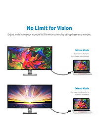 Hub chia cổng đa năng 2 in 1 Type-C thành cổng VGA Full HD & cổng HDMI chuẩn 4K hiệu CHOETECH M07BK dành cho Macbook Pro / Smartphone  - Hàng chính hãng