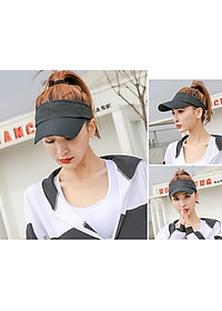 Mũ lưỡi trai nửa đầu không nóc có khóa sau - thoáng mát dành cho chị em chơi thể thao