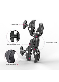  Ulanzi R094 / Ulanzi R096 - Kẹp Đa Năng Xoay 360°, Chịu Tải 1.5 Kg- Hàng chính hãng