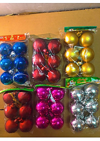 Quả châu treo cây thông noel - Châu mờ đẹp lung linh, có nhiều size để lựa chọn