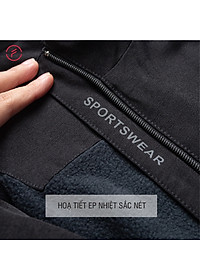 Bộ Quần Áo Thể Thao Nam Fasvin BC23615.HN Chất Vải Gió Hai Lớp Lót Nỉ Dầy Dặn Ấm Áp.