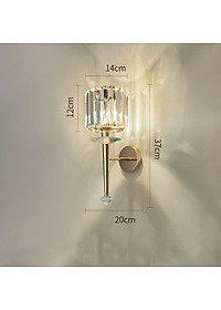 Đèn tường CAVIS pha lê cao cấp trang trí nhà cửa, quán cafe hiện đại - kèm bóng LED chuyên dụng.