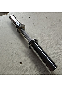 Đòn Tạ Tay Inox Dài 50cm Phi 50mm Nặng 4kg ( 1 Tay) Chính Hãng Đại Nam Sport + Khóa Kẹp 2 Đầu