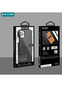 Ốp lưng da chống sốc cho iPhone 11 Pro hiệu G-Case trang bị ngăn đựng thẻ ATM, NameCard mặt siêu mềm mịn, chống sốc tốt, bảo vệ tuyệt đối - hàng nhập khẩu