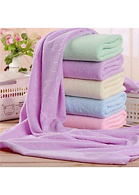 Bộ 3 khăn mặt xuất Nhật tặng kèm 1 khăn tắm mềm mịn ( giao mầu ngẫu nhiên )