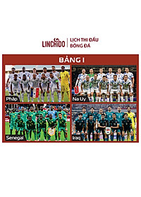 Lịch thi đấu bóng đá World Cup 2026 ( Kích thước 86 cm X 65 cm) chữ to, nhìn rõ