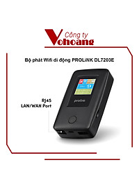 Bộ phát Wifi di động PROLiNK DL7203E dùng SIM 4G LTE 150Mbps, pin 5200mAH - Cổng RJ45 - Nâng Cấp Cổng Sạc TypeC - Hỗ Trợ Nano Sim