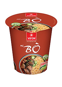 Thùng 24 Ly Mì Bò NGON NGON VIFON (60g / Ly)