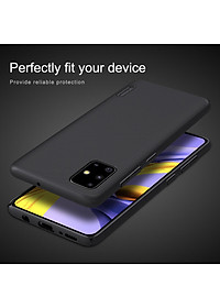 Ốp Lưng Sần chống sốc cho Samsung Galaxy A71 hiệu Nillkin Super Frosted Shield (Đính kèm giá đỡ hoặc miếng dán từ tính) - Hàng Chính Hãng