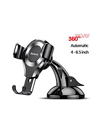 Giá đỡ điện thoại Ô tô Baseus Osculum Car Mount đầu kẹp điện thoại xoay 360 độ cao cấp - Hàng chính hãng