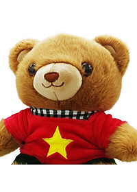 Gấu Bông Yêu Nước Áo Quốc Kỳ 20 cm - ZooZoo