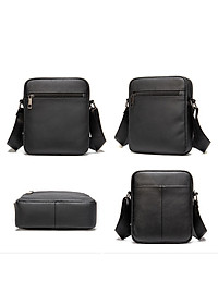 Túi đeo chéo nam DA BÒ THẬT phong cách mới  - BEE GEE DCN9214