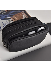 Túi  phụ kiện Wiwu Salem Anti - Theft Travel Pouch thiết kế kích thước nhỏ, sức chứa lớn, có dây kéo YKK rất bền - Hàng chính hãng