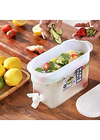 Bình Nước 3.5L Có Vòi Để Tủ Lạnh Cao Cấp,Đựng Nước Trái Cây Tiện Lợi Đa Năng Ngăn Nắp