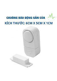 Chuông Báo Động Chống Trộm Gắn Cửa Không Dây RIBI, Cảm Ứng Từ Kêu To - Hàng Chính Hãng