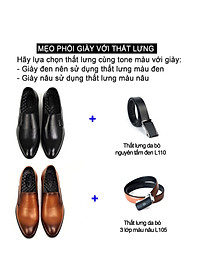 Giày lười da tăng chiều cao nam Bụi Leather G112 - Da bò Nappa cao cấp - Bảo hành 12 tháng