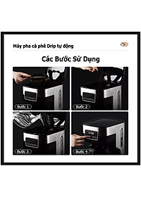 Máy pha cà phê tự động cao cấp Shardor CM1429TA-GS 1500ml - Hàng Nhập Khẩu