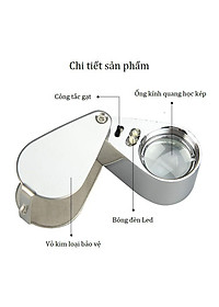 Kính Lúp Mini 30X ️FREESHIP️ Kính Lúp Móc Khóa Có Đèn MG21007 đường kính 21mm ( Soi mạch, soi bản in...)
