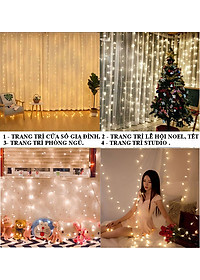 Đèn Led Trang Trí Bông Tuyết Dài 10M - 100 Bóng Trang Trí Noel Lễ Tết